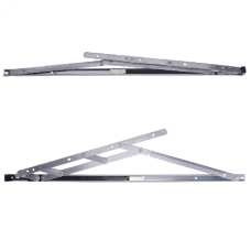 ASEC Restricted Top Hung Friction Hinge Pair 17mm 600mm - Stainless Steel