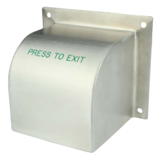 ASEC Exit Button Cover Engraved Press To Exit - Stainless Steel