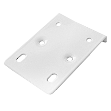 ASEC Cabinet Hinge Repair Plate 75mm X 10mm X 55mm White