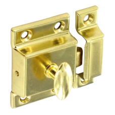 ASEC Cupboard Turn 50mm Plated - Brass