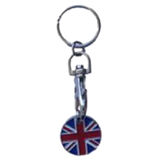 ASEC Trolley Token Key Ring  - Union Jack