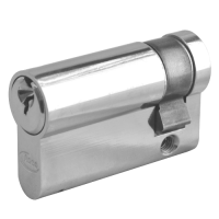 ASEC 6-Pin Euro Half Cylinder 50mm 40/10 Keyed To Differ  - Nickel Plated