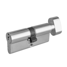 ASEC 6-Pin Euro Key & Turn Cylinder 70mm 35/T35 30/10/T30 Keyed To Differ  - Nickel Plated