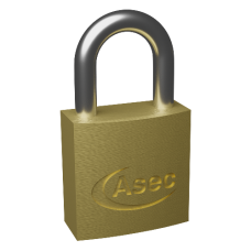 ASEC KD Open Shackle Brass Padlock 20mm Keyed To Differ 