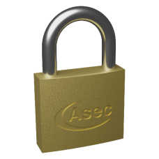 ASEC KA Open Shackle Brass Padlock 35mm Keyed Alike `D` 