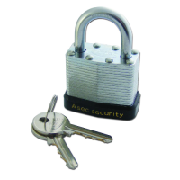 ASEC 787 & 797 Open Shackle Laminated Padlock 40mm Keyed Alike `J` 