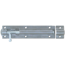 ASEC Straight Tower Bolt Zinc Plated 150mm - Galvanised