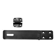 ASEC Safety Hasp & Staple  150mm - Black