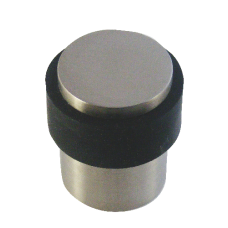 ASEC Buffer Floor Door Stop  - Satin Stainless Steel