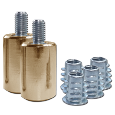 ASEC Sash Window Stop  Pair - Polished Brass