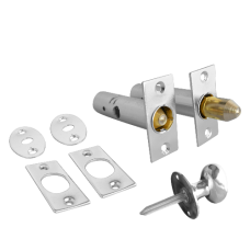 ASEC Door Security Rack Bolt & Turn 60mm  - Chrome Plated