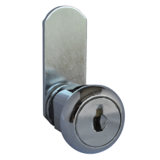 ASEC Round KA Snap Fit Camlock 180o 20mm Keyed Alike 92 Series - Chrome Plated