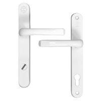 ASEC Kite Secure PAS24 2 Star 240mm Lever/Lever Door Furniture  - White