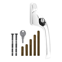 CHAMELEON Adaptable Multi Spindle Offset Window Espag Handle  Right Handed - White