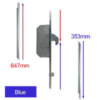 CHAMELEON Extension Set - Hook & Roller Blue Supplied With Keeps