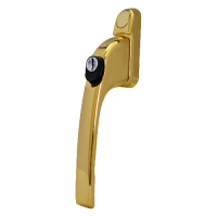 CHAMELEON Inline Window Espag Handle  - Polished Brass