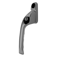 CHAMELEON Offset Locking Window Espag Handle  Left Handed - Satin Chrome