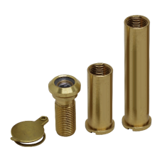 CHAMELEON Adaptable 160o Degree Door Viewer  35mm 85mm - Polished Brass