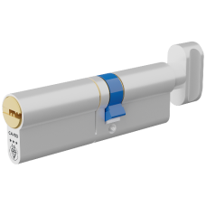 CAVEO TS007 3* Key & Turn Euro Dimple Cylinder 95mm 55Ext/40 50/10/35T Keyed To Differ - Dual Finish