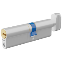 CAVEO TS007 3* Key & Turn Euro Dimple Cylinder 100mm 55Ext/45 50/10/40T Keyed To Differ - Dual Finish