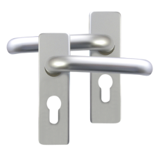 DORTREND 20RC Plate Mounted Lever Furniture  Euro Lever Lock - Anodised Aluminium