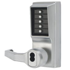 DORMAKABA Simplex L1000 Series L1021B Digital Lock Lever Operated  Left Handed No Cylinder LL1021B-26D - Satin Chrome