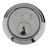 YALE 1109 Rim Cylinder  Keyed To Differ  - Chrome Plated