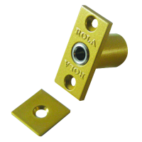 BRAMAH R1 ROLA Retractable Sash Window Stop 14mm R1/06 - Polished Brass