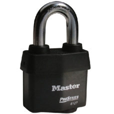 MASTER LOCK 6121 & 6127 Pro-Series Laminated Padlock 6127 EURD 67mm Keyed To Differ  - Black