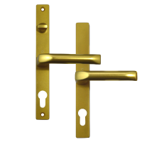 HOPPE UPVC Lever Door Furniture To Suit Fullex c/w Snib 68mm Centres  - Gold