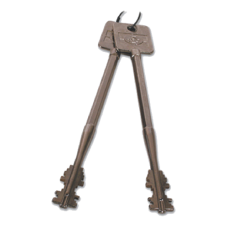 SARGENT & GREENLEAF 6880-902 Key Set 90mm 2 Key Set - Galvanised