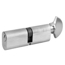 ERA 6-Pin Oval Key & Turn Cylinder 80mm 40/T40 35/10/T35 Keyed To Differ  - Satin Chrome