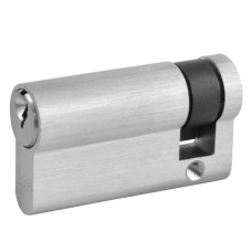 ERA 6-Pin Euro Half Cylinder 55mm 45/10 Keyed To Differ  - Satin Chrome