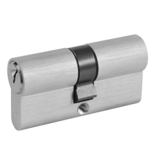 ERA 5-Pin Euro Double Cylinder 60mm 30/30 25/10/25 Keyed To Differ  - Satin Chrome