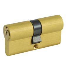 ERA 5-Pin Euro Double Cylinder 60mm 30/30 25/10/25 Keyed To Differ  - Polished Brass