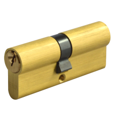 ERA 6-Pin Euro Double Cylinder 80mm 35/45 30/10/40 Keyed To Differ  - Polished Brass