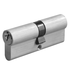 ERA 6-Pin Euro Double Cylinder 80mm 40/40 35/10/35 Keyed To Differ  - Satin Chrome