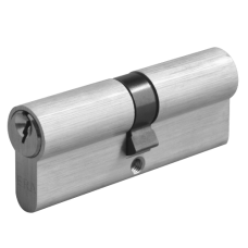 ERA 6-Pin Euro Double Cylinder 85mm 40/45 35/10/40 Keyed To Differ  - Satin Chrome