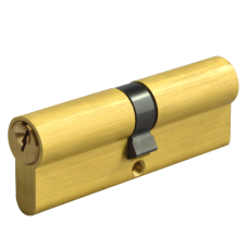 ERA 6-Pin Euro Double Cylinder 100mm 45/55 40/10/50 Keyed To Differ  - Polished Brass