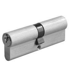 ERA 6-Pin Euro Double Cylinder 100mm 45/55 40/10/50 Keyed To Differ  - Satin Chrome