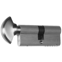 ERA 6 Pin Euro Key & Turn Cylinder 70mm 35/T35 30/10/T30 Keyed To Differ  - Satin Chrome