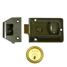 ERA 133 Non-Deadlocking Nightlatch 60mm GRN Case Cyl  - Polished Brass