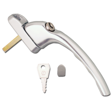 HOPPE Tokyo UPVC Espag Handle Inline ID237/1171  - Silver