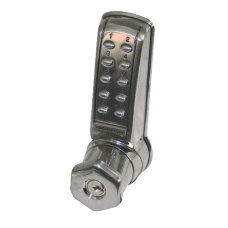 CODELOCKS CL4010 Battery Operated Digital Lock CL4010K Knob Operated - Brushed Steel PVD