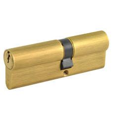 CISA C2000 Euro Double Cylinder 80mm 35/45 30/10/40 Keyed To Differ  - Polished Brass