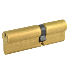 CISA C2000 Euro Double Cylinder 85mm 35/50 30/10/45 Keyed To Differ - Polished Brass