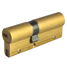 CISA Astral S Euro Double Cylinder 90mm 35/55 30/10/50 Keyed To Differ  - Polished Brass