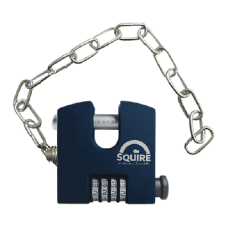 SQUIRE SHCB Sliding Shackle Combination Padlock 65mm c/w Chain