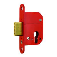 ERA 263 & 363 Fortress BS Euro Deadlock With Cylinder 64mm Keyed To Differ  - Satin Chrome