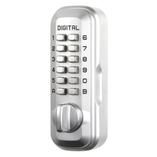 LOCKEY Digital Lock Key Safe  - Satin Chrome